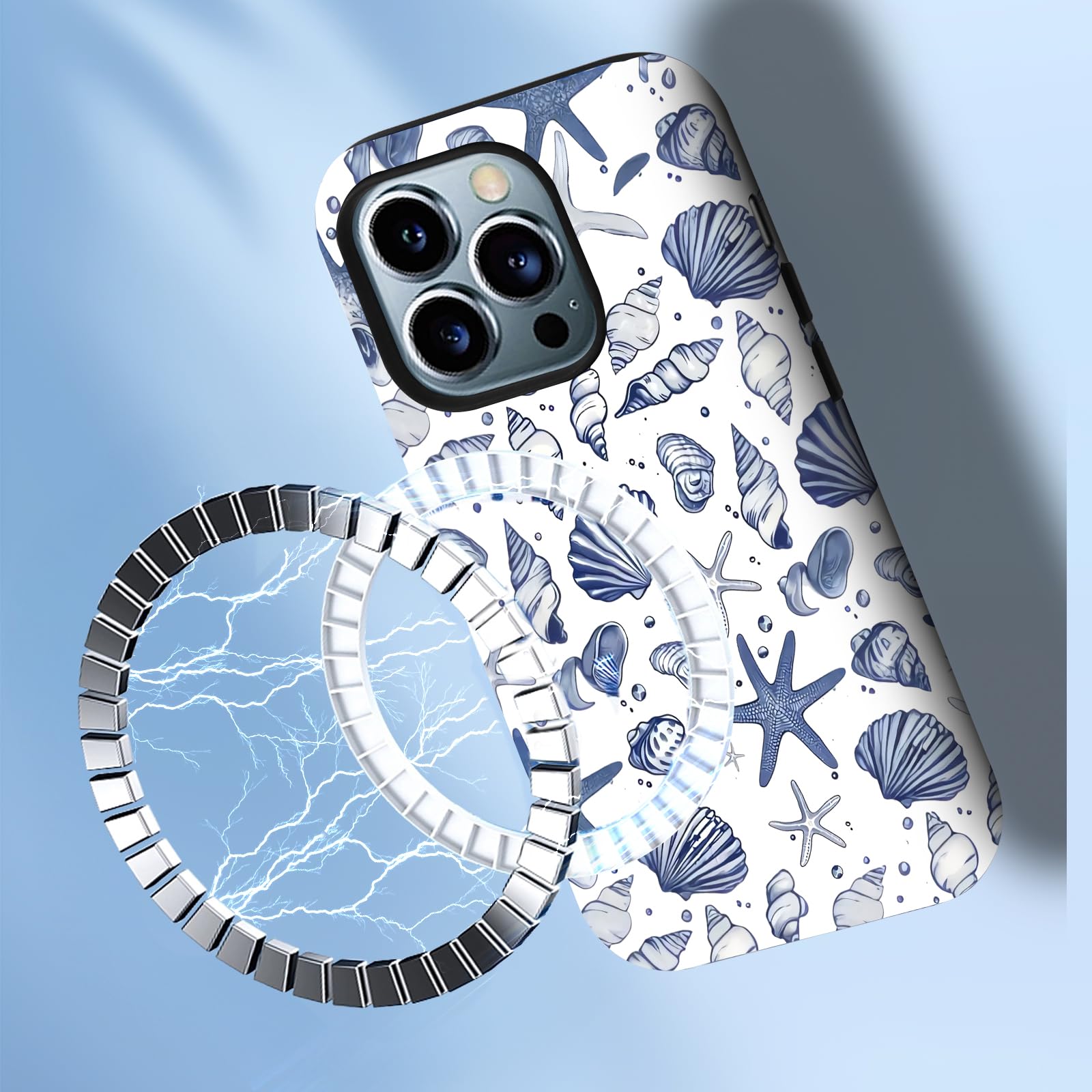 Amazon.com: XUNQIAN Compatible for iPhone 15 Case, Coastal Beach